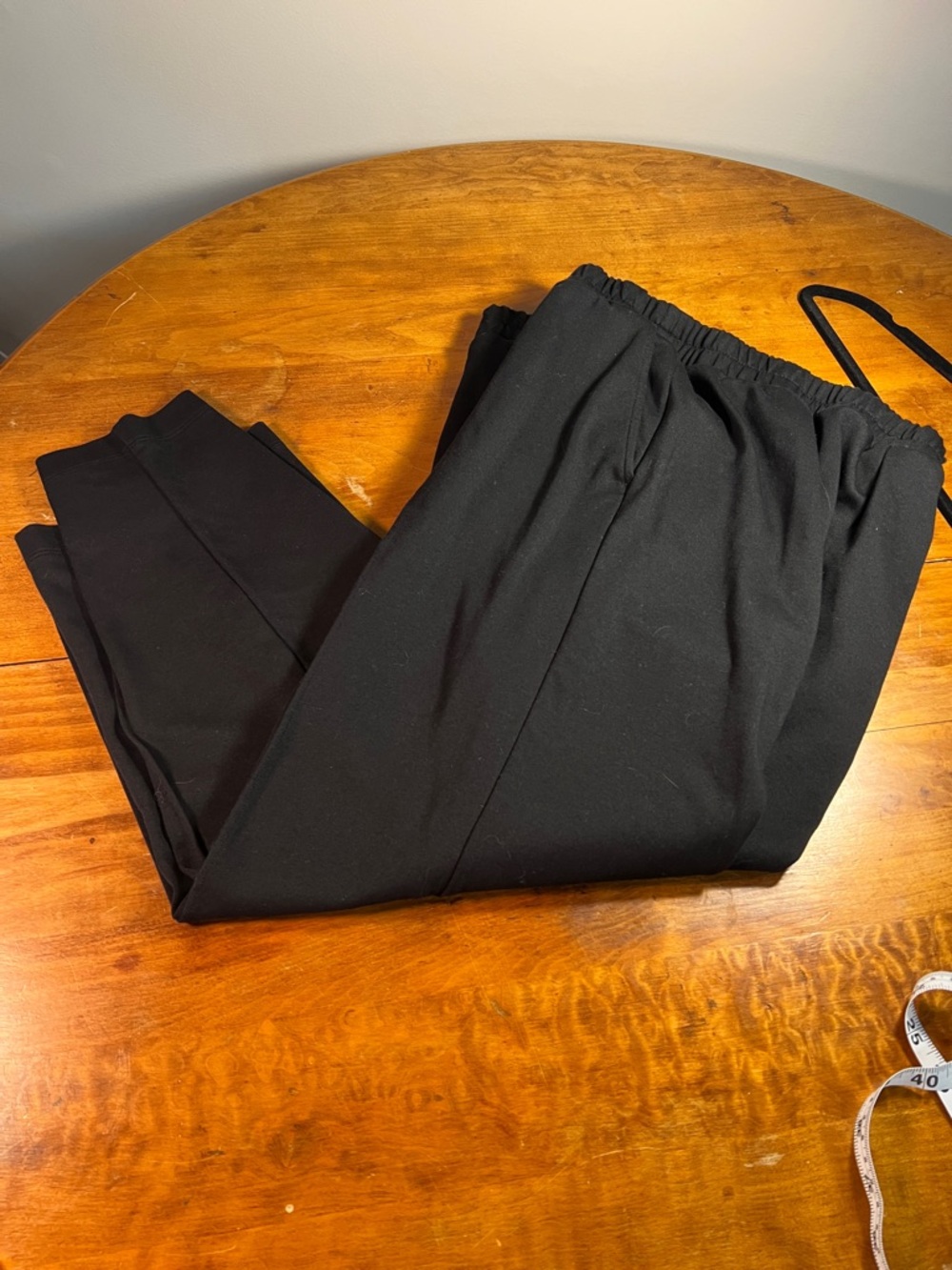 a new day Wrinkle-resistant Black Elastic-Waist Pants